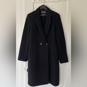 J. Crew Black Double-Breasted Coat